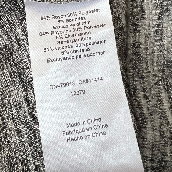 NEW A Pea in the Pod Maternity Tie-Front Dress Heather Gray Size Large NWT - Picture 9 of 14